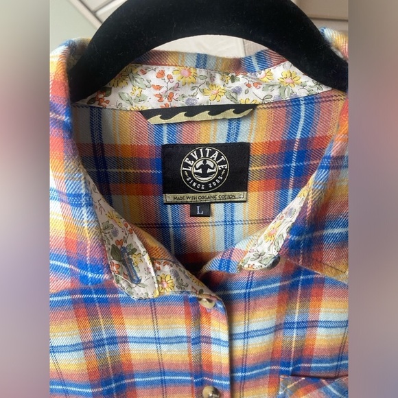 Organic Cotton Levitate Flannel Women’s Large Plaid - Picture 5 of 13